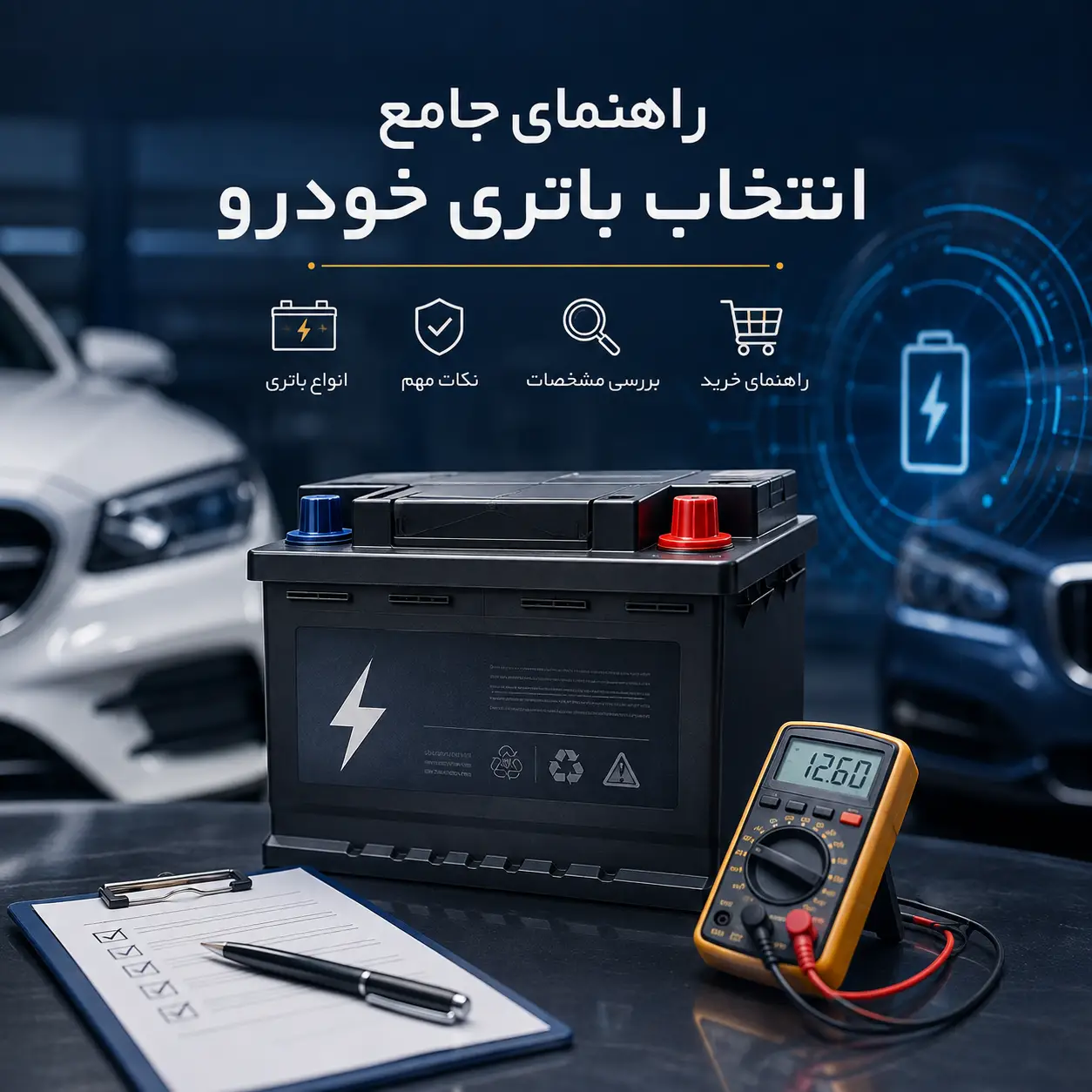 راهنمای جامع انتخاب باتری خودرو؛ چگونه باتری مناسب ماشین خود را انتخاب کنیم؟